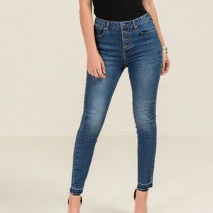 Harper Heritage High Rise Skinny Button Fly 28